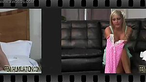 Mistress watches slave suck huge cock in femdom POV