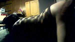 Young brunette bbw navajo tiff bent over in lingerie doggystyle.