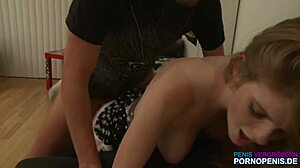 Hot Blonde Teen 18+ Bangs Colleague in Hardcore College Fuck