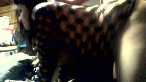 Young brunette bbw navajo tiff bent over in lingerie doggystyle.