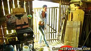 Glamorous Clothed Lesbian Fingering Session In Heels