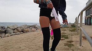 i masturbate and squirt publicly on the beach