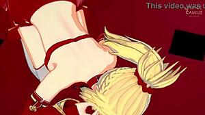 Mordred Pedragon masturbates you and lets you cum inside?