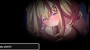 Blonde Nun Orgasms Rough Blowjob In Harem Game!