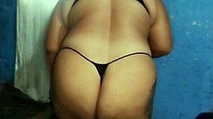 Colombiana Chubby Babe with Huge Ass Seduces Stepdad for Raw Action