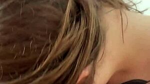 Hot Canadian Blonde Deep-Throat Rimjob And Cum In Mouth - Vertical POV Blowjob