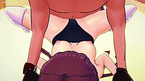 fern strips bikini to get fucked hard