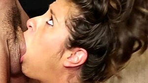 I love watching this adorable babe deepthroat a masseur