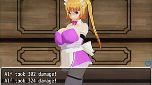 Intense scenes from girl b hero part 16 featuring loretta in anime style