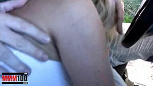 I watched dis spanish blonde milf get fucked hard n squirt outdoors