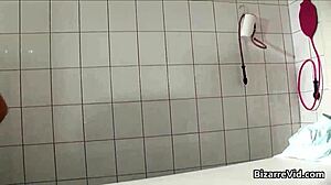 three nasty babes, doctor spanks and chokes them