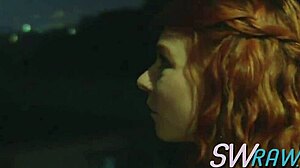 Petite 18+ Ginger Babe Receives Oral At Wild Swinger Orgy