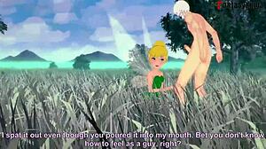 Outdoor fucking with Tinker Bell and another fairy watching
