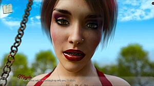 Exciting alternate existence game scene with intense action!