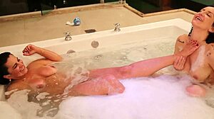 Marcia and Vitoria's steamy hydro session.