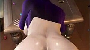 Ever seen a hotter Widowmaker and Raven hentai mashup?