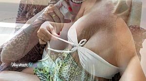 My friend and I had an intense session in front of my husband