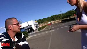 I watched dis spanish blonde milf get fucked hard n squirt outdoors