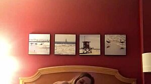 Teen feels intense pleasure in hotel doggystyle