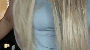 Touching rich transsexual in crossdressing outfit passionately