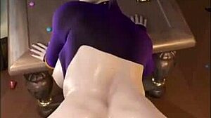 Ever seen a hotter Widowmaker and Raven hentai mashup?