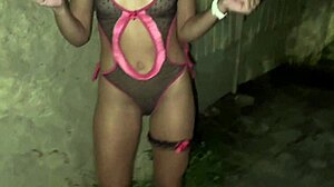 Skinny Young 18+ Fucked by Husband and Friends on Street