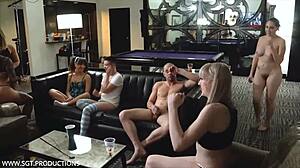 Amateurs In Rough Threesome With Slaps And Bondage