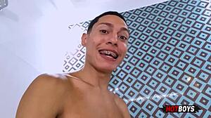 STRAIGHT GUY SUCKS BIG COCK IN SECRET ANAL SESSION