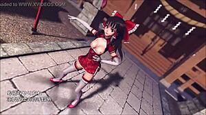 Reim Touhou Pinkcat Stars in Wild 3D Anime Action