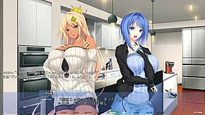 i get sandwiched between stepsis and her big tits in harem anime