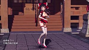 Reim Touhou Pinkcat Stars in Wild 3D Anime Action