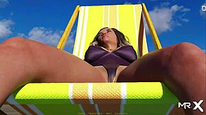 retrieving the past, bikini girls tanning in wild anime adventure e3 11