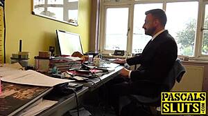 Misha Mayfair endures rough doggystyle spanking