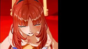 原神 ニィロウ モーション ダメージボイス in intense doggystyle bent over action!