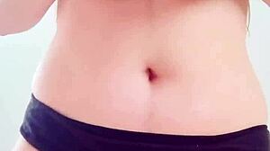 hot massage turns into squirting session with big boobs in black bikini at public spot - depravedminx