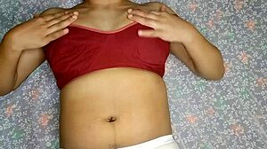 Asian Step Sister Fingering Her Trimmed Pussy In High Definition