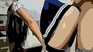 papi, stop banging my ass, it hurts so much, mama help me please, part 2 cartoon version