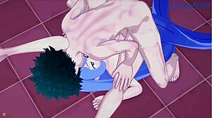 Momo Yaoyorozu And Nejire Hado And Izuku Midoriya Intense Sex - My Hero Academia Hentai