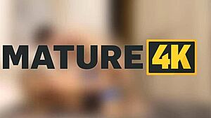 Mature French cougar seduces with shaved charm in hot scene