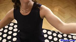 Glamcore Eurobabe Fucks Mature British Couple in Group