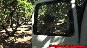 Teen Hitches Ride Gets Throatfucked By Maledom Outdoors