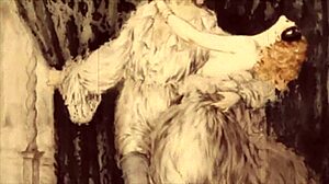 Vintage erotic animation with retro cartoon style