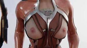 Eve drilled in POV creampie loop