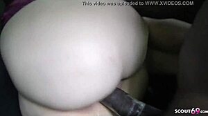 Young BBW Street Hooker Feels Intense Pleasure During Interracial POV Fuck in German Car