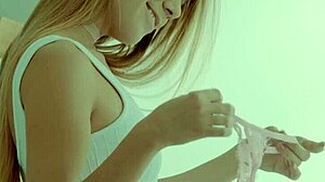 Alexis Crystal Masturbates in Fitting Room While Trying On Thong Panties