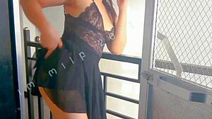 Outdoor pov with milf pornstar getting shaved pussy orgasm