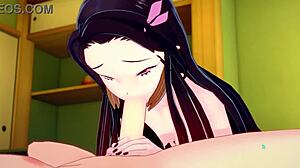 Nezuko fucks in kimono!