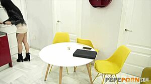 monica smiler's anal casting needs big black cock to stretch her tight ass! 🔥