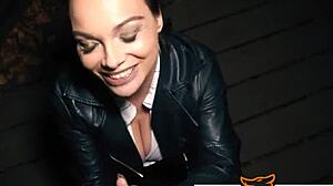 big-titted german milf priscilla gets banged in public and hotel, cum in mouth, pov style