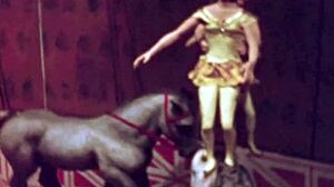 Vintage erotic animation with retro cartoon style